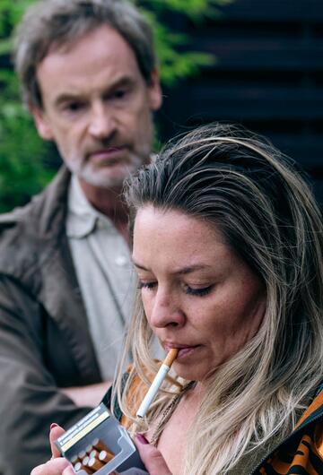 Kommissar Faber (Jörg Hartmann) und Fanny Bellmes (Karolina Lodyga)