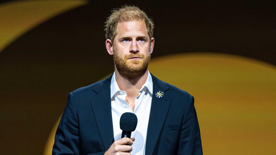 Prinz Harry bei seiner Abschlussrede in Kanada.