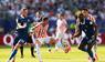 Miguel Almiron von Paraguay spielt den Ball.