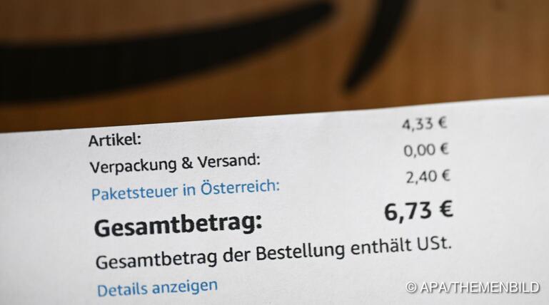 Die neue Steuer wird pro Bestellung oder pro Paket fällig