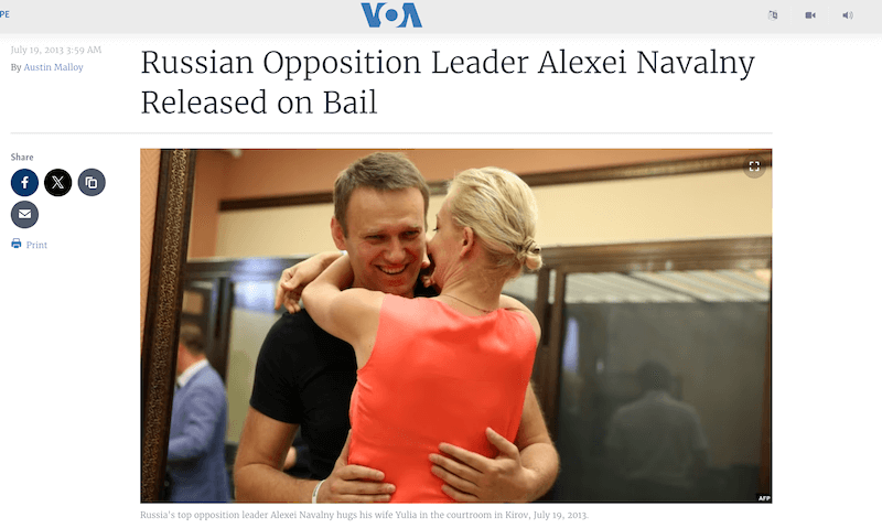 Originalbild von Nawalnaja und ihrem Mann