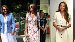 Carole (l.) und Pippa Middleton strahlten in Wimbledon, Prinzessin Kate hatte in einer Klinik ...