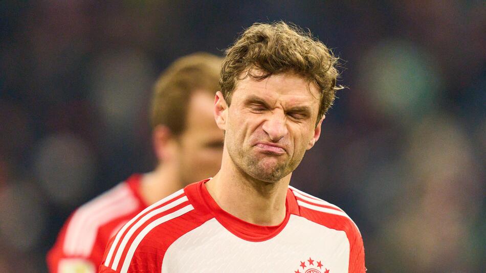 Bayern-Star Thomas Müller ist wenig erfreut über den Spielverlauf gegen Werder Bremen