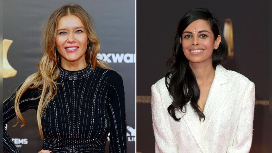 Laura Karasek (l.) sitzt in diesem Jahr erstmals in der Fernsehpreis-Jury, Collien Ulmen ...