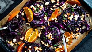 Ofengerösteter Rotkohl mit Orangen