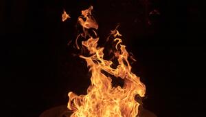 Kleines Osterfeuer in Freiburg