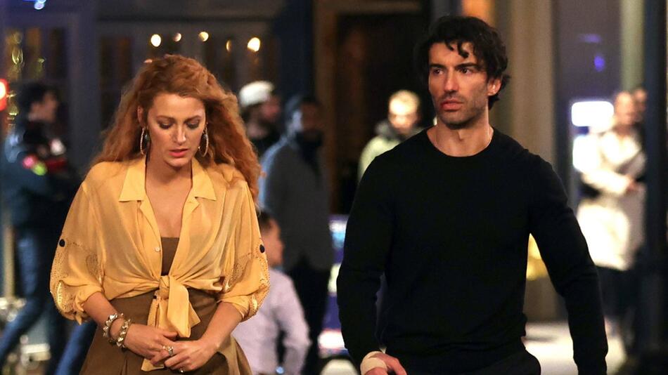 Blake Lively und Justin Baldoni am Set von "Nur noch ein einziges Mal".