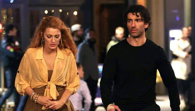 Blake Lively und Justin Baldoni am Set von "Nur noch ein einziges Mal".