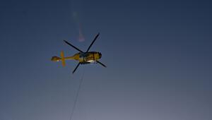 Die Leiche der Verunglückten wurde mit dem Hubschrauber geborgen