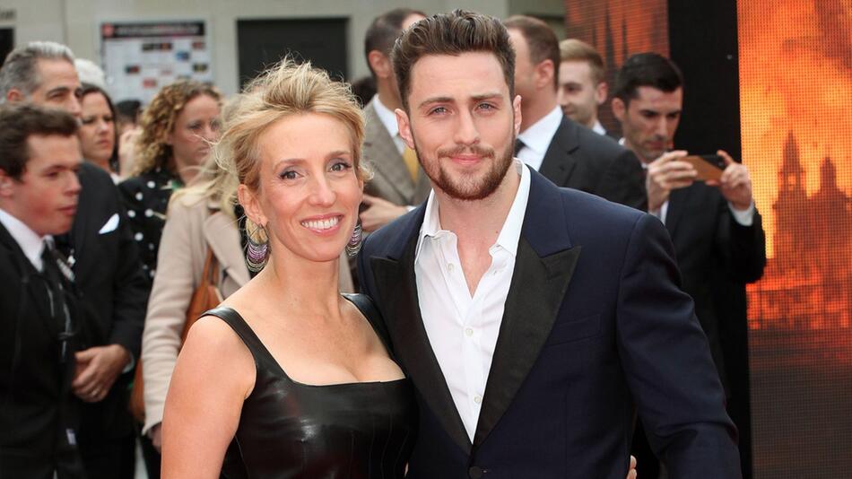 Aaron Taylor-Johnson mit seiner Gattin Sam Taylor-Johnson.