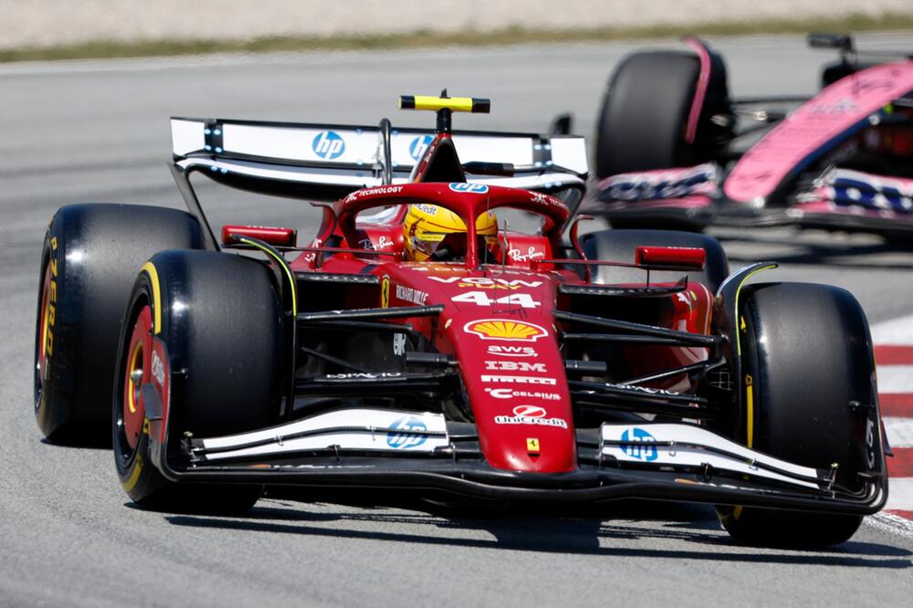 Lewis Hamilton im Ferrari
