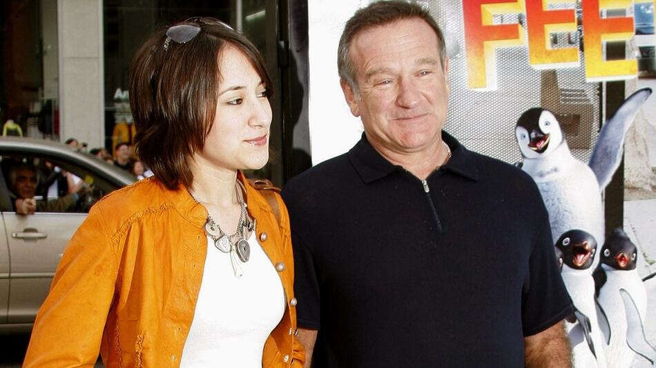 Robin Williams im Jahr 2006 mit seiner Tochter Zelda Williams, die heute 36 Jahre alt ist.