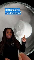 Koffeinpulver vor dem Gym?