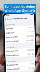 So findest du deine WhatsApp-Statistik