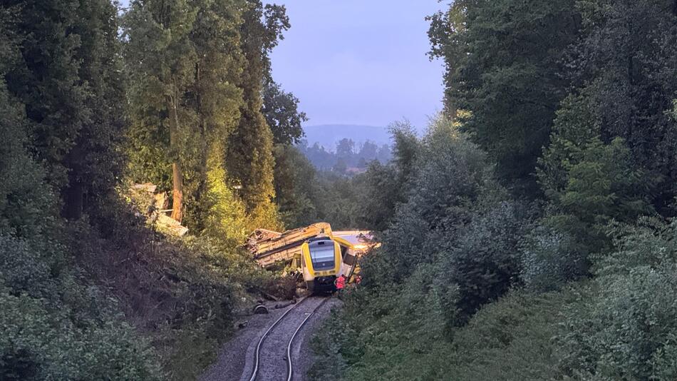 entgleister Regionalexpress im Kreis Biberach