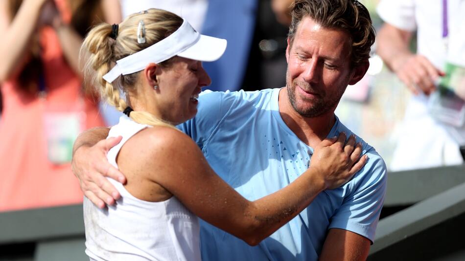 Angelique Kerber und Wim Fissette