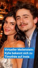 Kylie bekennt sich zu Timothée auf Insta