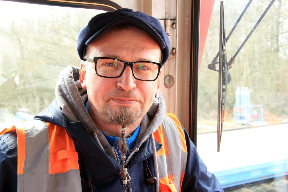 Lokführer Carsten Chuchra