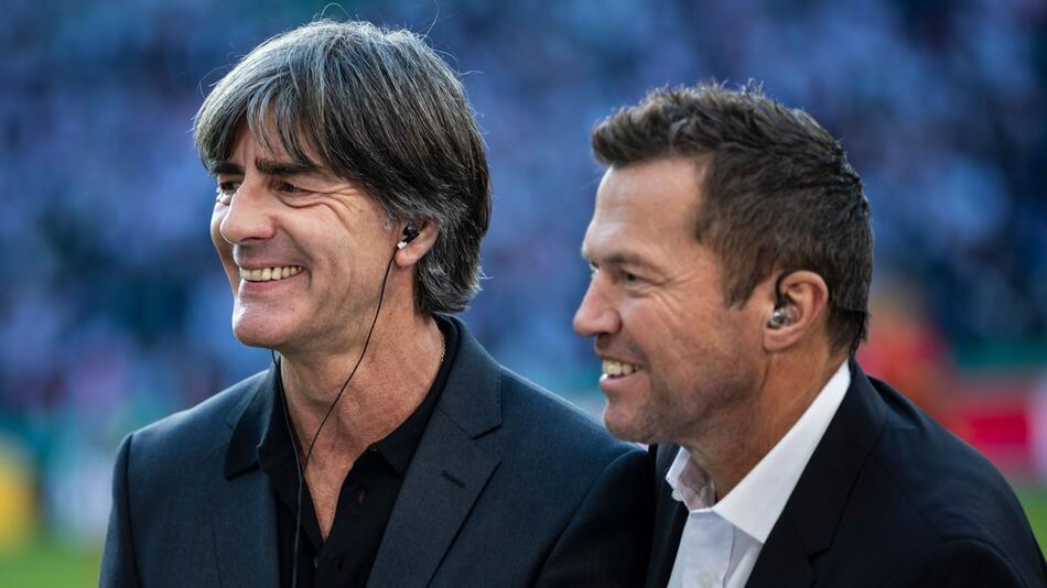 Joachim Löw (l) und Lothar Matthäus (r)