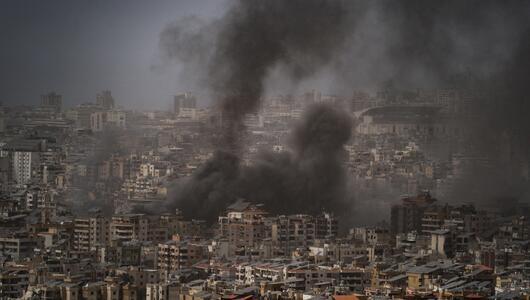 Rauch nach Angriffen in Beirut