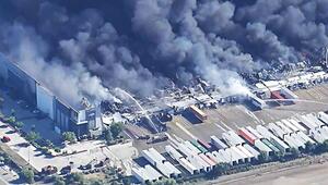 Riesige Rauchwolke: Großbrand zerstört Medizinlager in Kalifornien