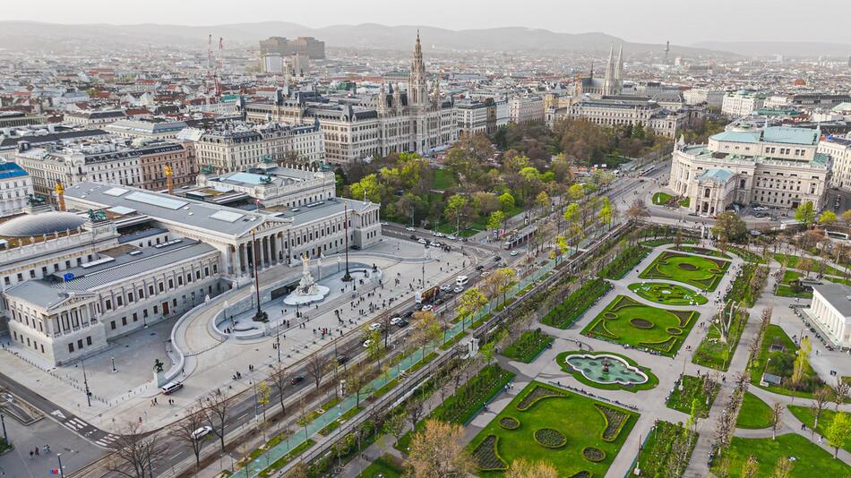 Wien Stadt von oben