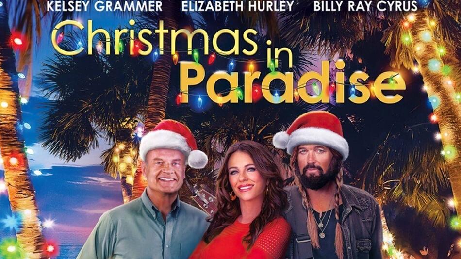Bei den Arbeiten zu "Christmas in Paradise" lernten sich Elizabeth Hurley und Billy Ray Cyrus (r ...