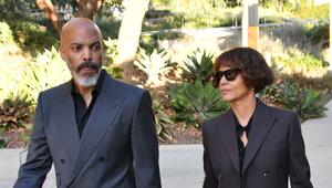 Halle Berry und ihr Verlobter Van Hunt am Montag vor dem Gericht in Los Angeles.