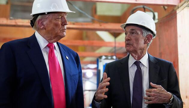 US-Präsident Trump besucht Federal Reserve
