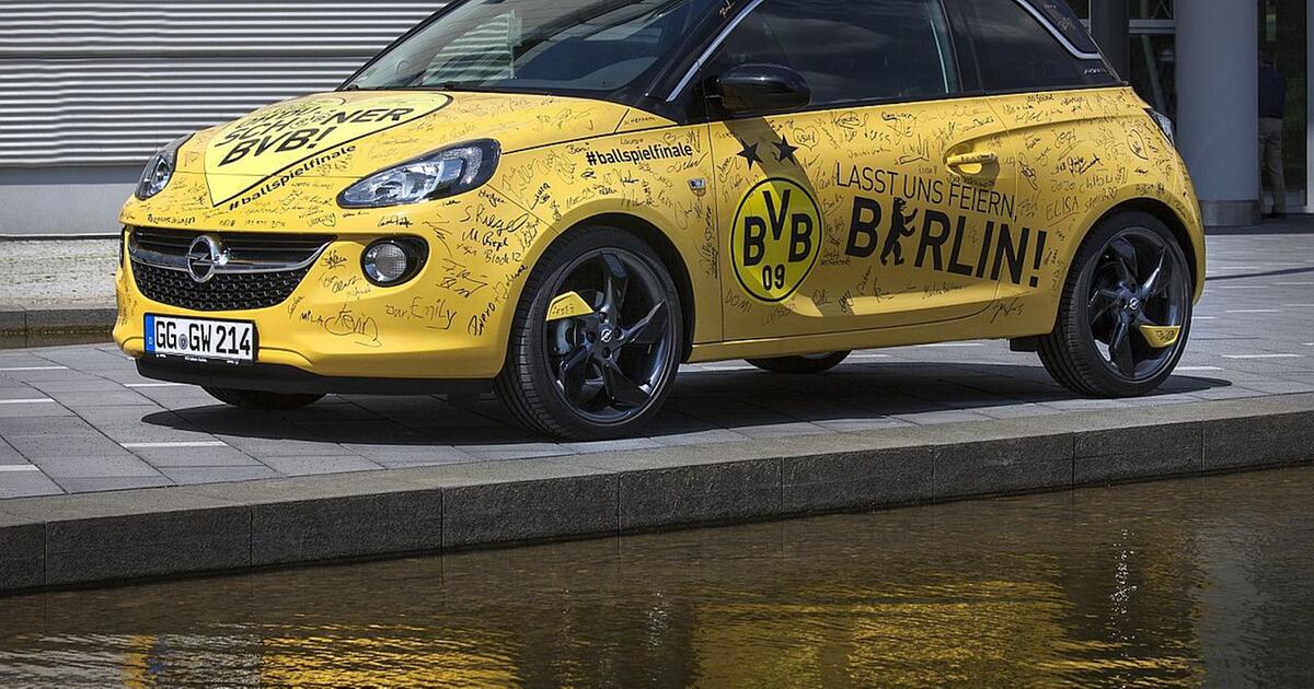 Opel Adam im BVB-Dress: Letzter Dienstwagen von Jürgen Klopp wird