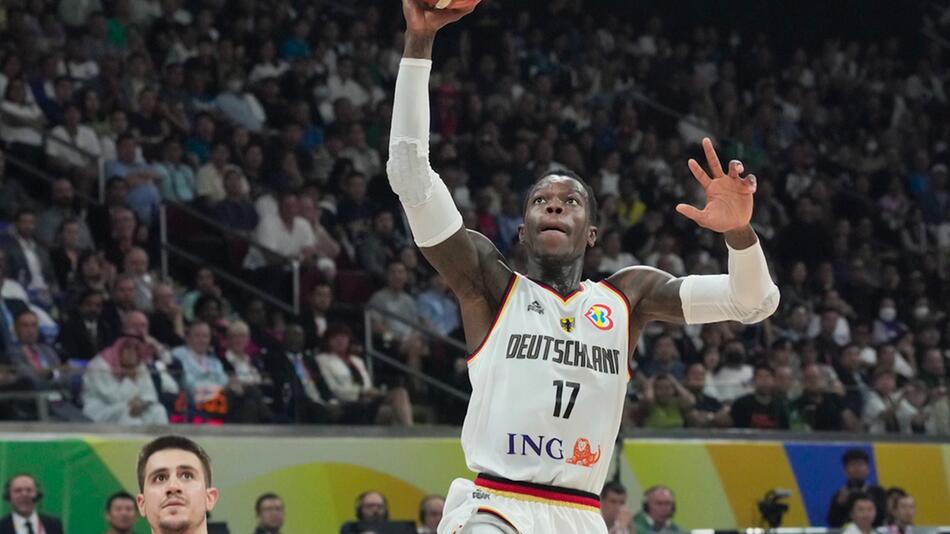 Dennis Schröder im Einsatz im WM-Endspiel gegen Serbien