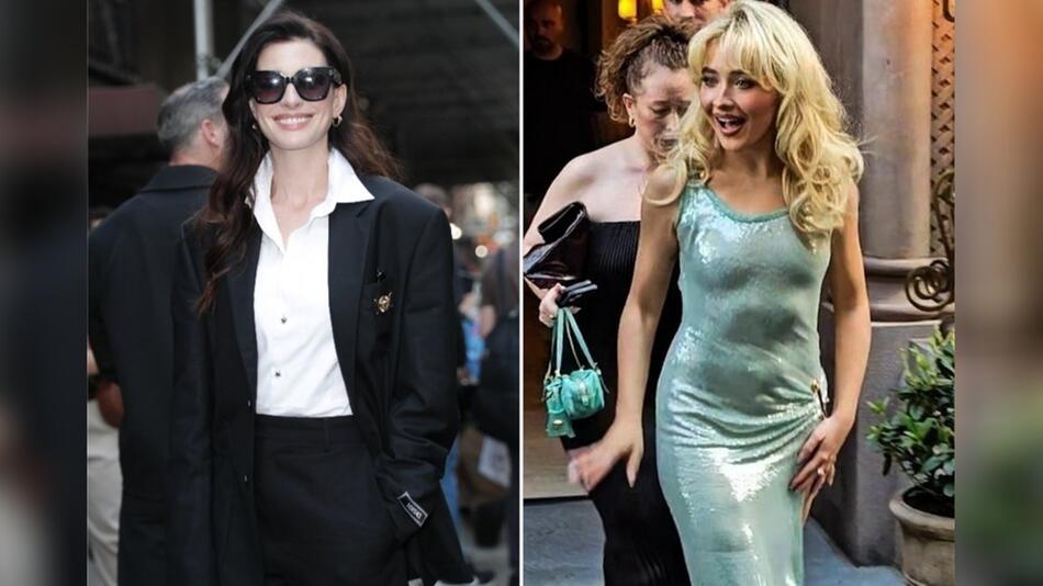 Anne Hathaway und Sabrina Carpenter waren am Sonntag unter den Gästen einer Pre-Met-Gala-Party ...