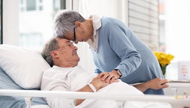 Ehepaar im Krankenhaus