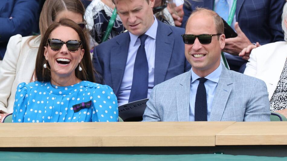 Prinzessin Kate ist Stammgast beim Tennisturnier in Wimbledon. Ihr Ehemann Prinz William ...