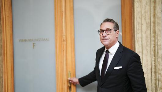 Strache anlässlich einer Gerichtsverhandlung 2025
