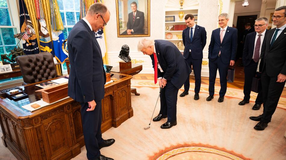 US-Präsident Trump empfängt Bundeskanzler Merz