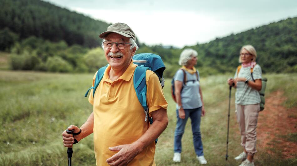 Senioren beim Wandern