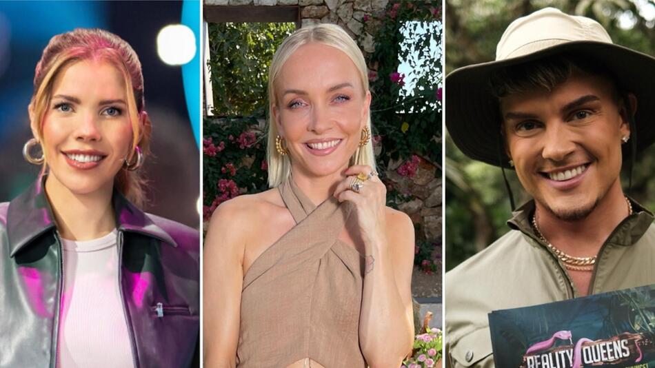 Victoria Swarovski, Janin Ullmann und Twenty4Tim (v.l.) übernehmen die Moderation beliebter TV ...