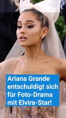 Ariana Grande entschuldigt sich für Foto-Drama mit Elvira-Star!