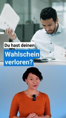 Wahlschein verloren - was tun?