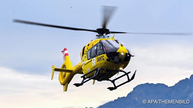 Die Leiche wurde mit dem Hubschrauber geborgen