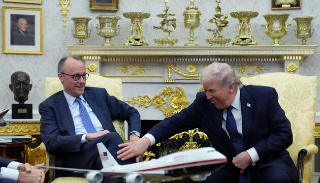 US-Präsident Trump empfängt Bundeskanzler Merz