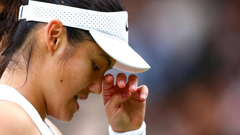 Emma Raducanu im Sommer 2024 beim Wimbledon-Turnier.