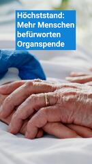 Organspende: Neue Rekordzustimmung