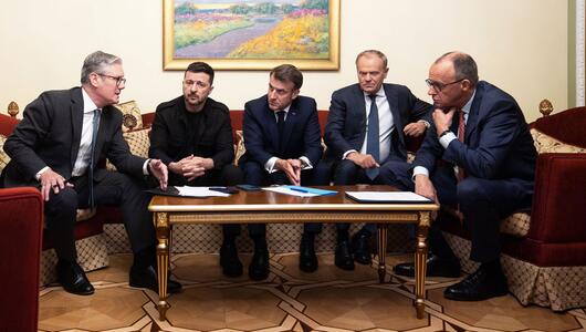 Merz, Macron, Starmer und Tusk in Kiew