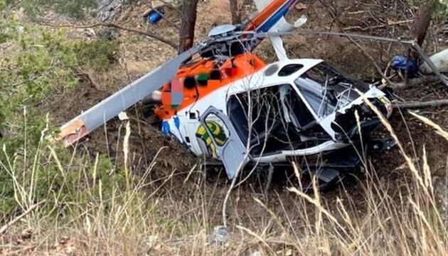 Abgestürzter Hubschrauber