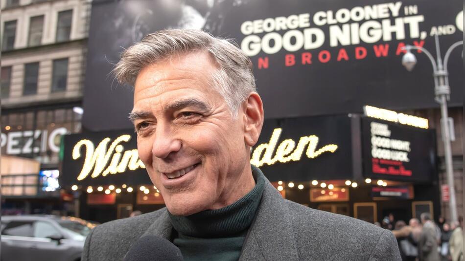 George Clooney wird bald auf der Broadway-Bühne stehen.