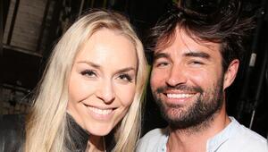 Lindsey Vonn und Matthieu Bailet strahlen nach der Broadway-Premiere des Musicals "The ...