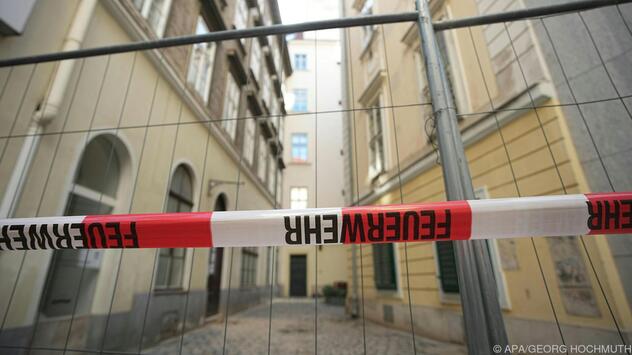 Der Einsatzort in der Färbergasse