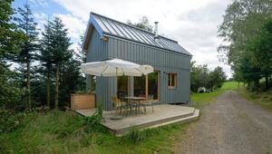 Muster eines "Organic Tiny House" der Firma Gelzhäuser GmbH